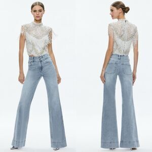 Alice + Olivia Pria Embellished Top